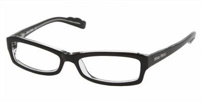 Miu Miu Designer Glasses MU 09FV&nbsp;-->&nbsp;Black Crystal