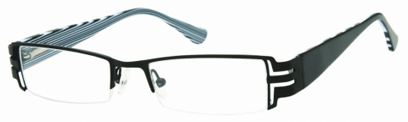 Semi Rimless Glasses 462 --> Black