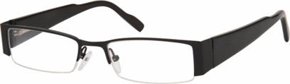 Semi Rimless Glasses 463 --> Black