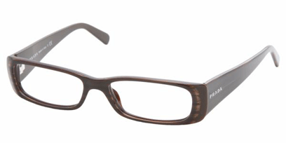 Prada Designer Glasses PR 17LV --> Black Ebony Brown