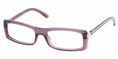 Prada Designer Glasses PR 21LV --> BILBERRY TRANSPARENT